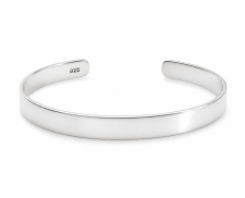 BRAZALETE LISO DE PLATA 
